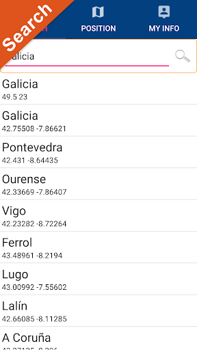 Galicia GPS Map Navigator Screen 2
