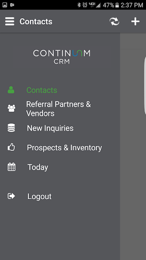 Continuum CRM Screen 2