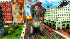 怒っているゴリラの都市攻撃ゲームのおすすめ画像1
