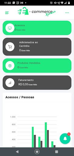 Android application EX Painel Adm screenshort