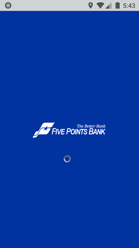 Android application Five Points Bank Business screenshort