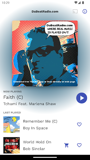 Android application DABEATRADIO screenshort