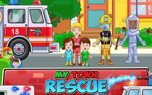 تحميل لعبة My Town : Fire station Rescue مهكرة وكاملة 2023 1