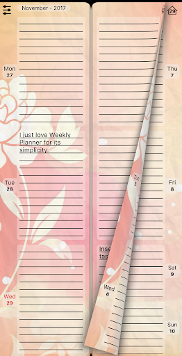 Diary "Weekly Planner" Screen 2
