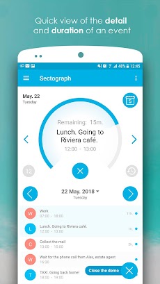 Sectograph 最先端を行く時計型予定管理アプリ ウィジェット Androidアプリ Applion