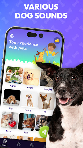 Android application Dog Translator: Train & Sounds screenshort