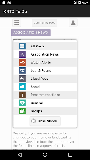 Android application KRTC To Go screenshort
