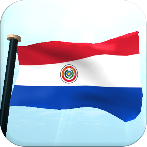 Paraguay Flag 3D Wallpaper logo