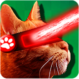 Cat Superhero laser simulator icon