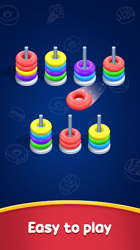 Donut Sort Puzzle: Color Sorting Game APK MOD Download 1