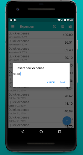 Base Expenses Screen 3