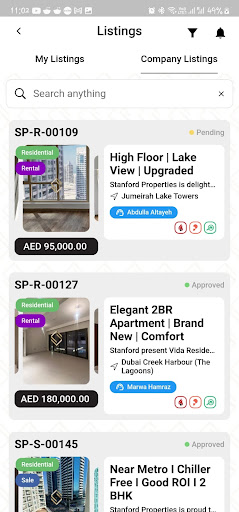 Stanford Properties CRM Screen 3