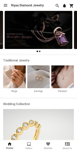 Android application Riyaa Jewelry screenshort