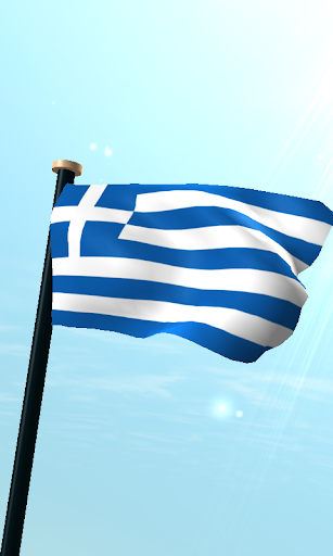 Android application Greece Flag 3D Live Wallpaper screenshort