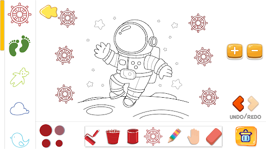 Astronaut Coloring Book Space