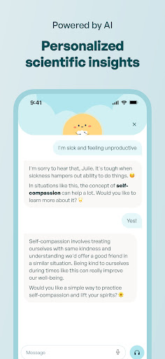 Screenshot of Flourish: AI Well-Being Buddy