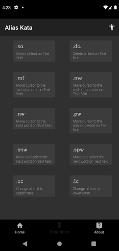Alias Kata - Text Expander Screen 2