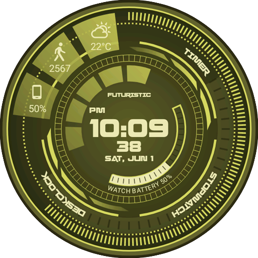 Futuristic GUI Watch Face  Icon