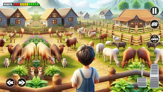 Tractor Farming Sim Games 3D