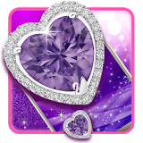 Plum Diamond Heart Live Wallpaper icon