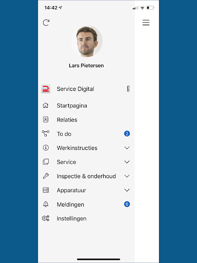 Android application Ubbink Worker screenshort