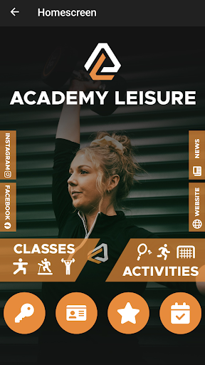 Android application Academy Leisure screenshort