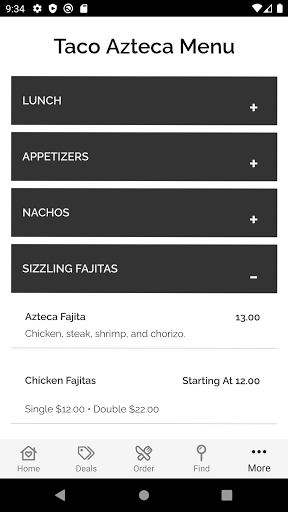Taco Azteca Screen 2
