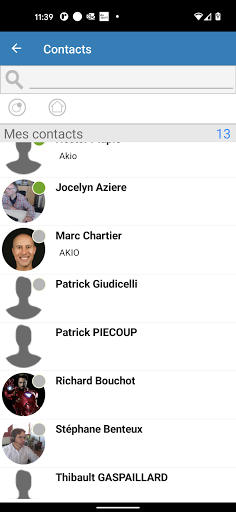 Android application Akio TWS Mobile V5 screenshort