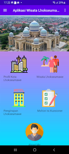 Android application Wisata Lhokseumawe screenshort