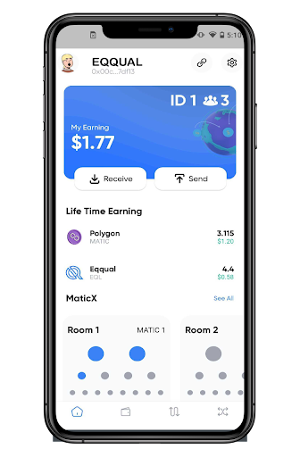 Android application Eqqual.io screenshort