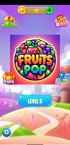 Android application Fruit Merge screenshort
