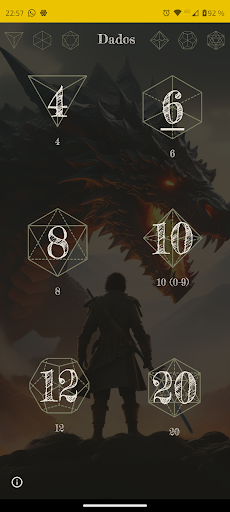 Android application Dice screenshort