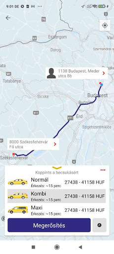 Székesfehérvár Taxi Screen 2