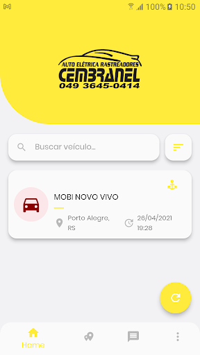 Android application Rastreadores Cembranel screenshort