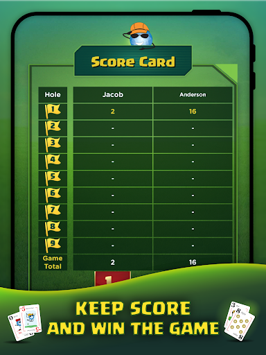 English version PLAY NINE play nine innings golf card board game 