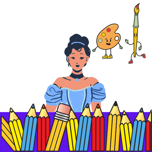 Princess Coloring Game logo