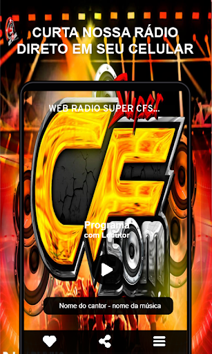 Android application Web Rádio Super Cfsom screenshort
