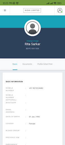 USNL Nidhi: Agent Screen 3