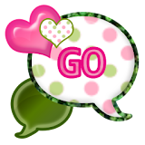 GO SMS - Polka Dot Hearts icon
