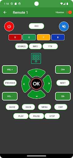 Remote control for Fusion Tv Screen 3