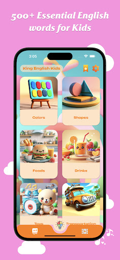 Screenshot of King English Kids