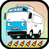 Toya Little Bus Coloring Game icon