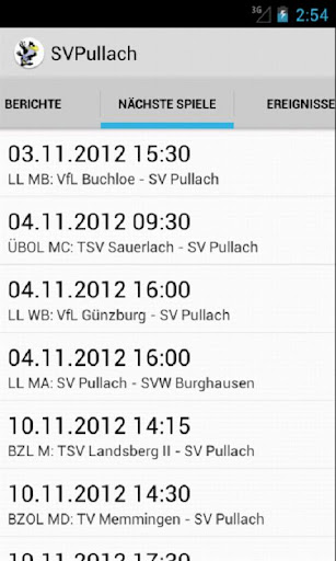 SV Pullach Handball Screen 3