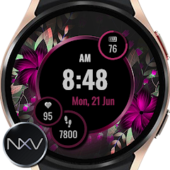 NXV85 Flora Bloom Watch Face