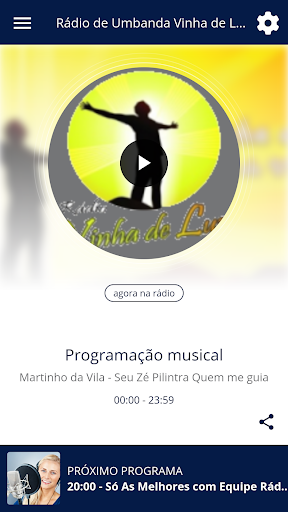 Android application Rádio de Umbanda Vinha de Luz screenshort