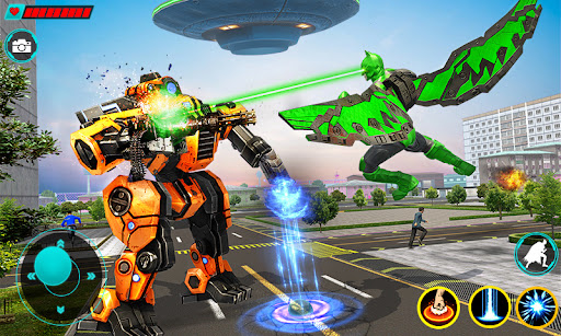 Flying Bat Robot Bike 3D Screen 2