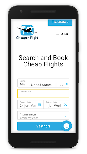 Android application Cheap Flight Tickets screenshort