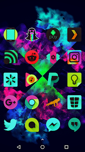 Black Light Icon Pack Capture d'écran