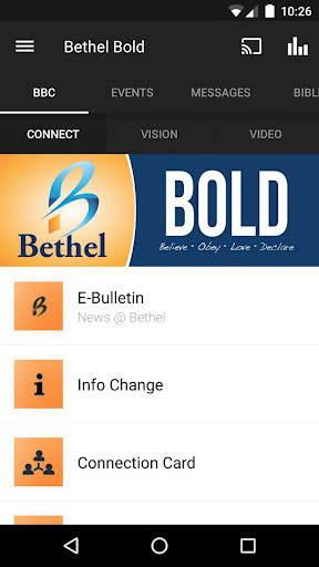 Android application Bethel Bold screenshort