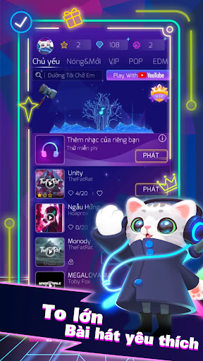 Sonic Cat - Nhịp điệu tan chảy Mod Unlocked VIP